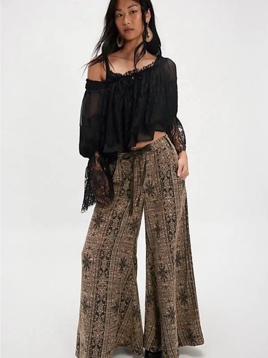 Free People Pants - Free People Dahlia Wide-Leg Pant, Size 12 - A098